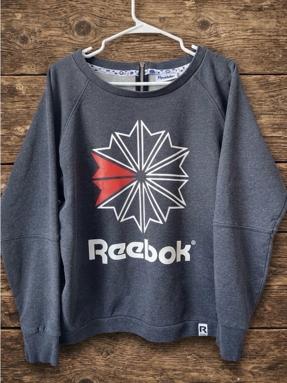 VTG Look Reebok Classic Crewneck Sweatshirt  Navy Blue Size M